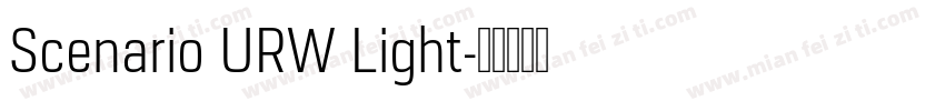 Scenario URW Light字体转换